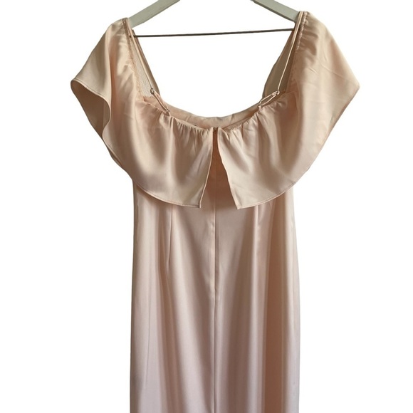 LPA Tiered Ruffle Gown, Champagne, Size S - Picture 10 of 14